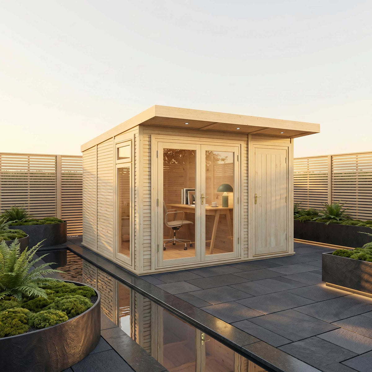 The Classic Insulated Garden Room with Side Shed