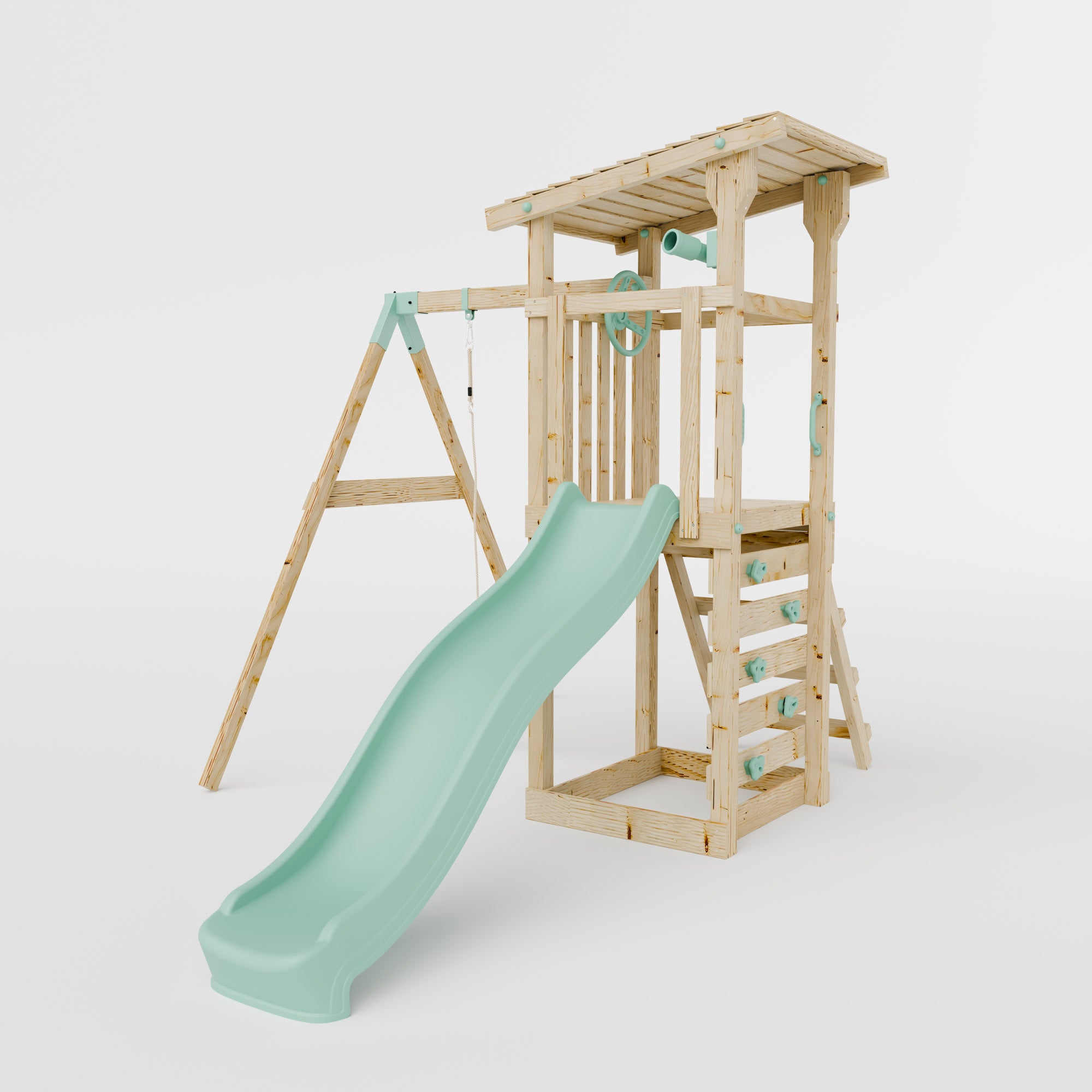 Climbing Frame With Single Swing - Willow Way I