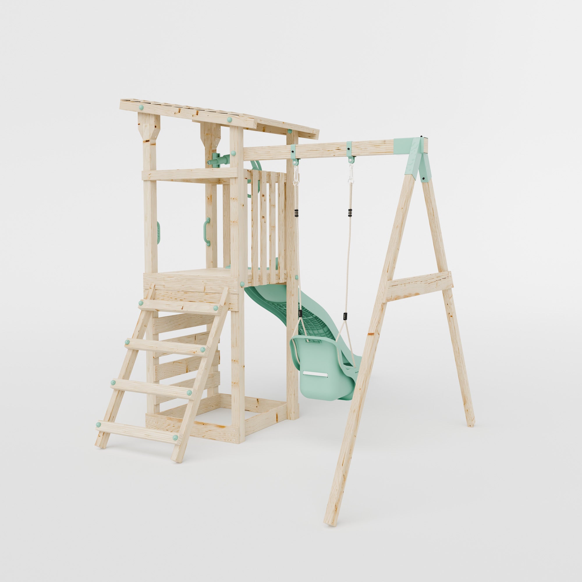 Climbing Frame With Single Baby Swing - Willow Way II
