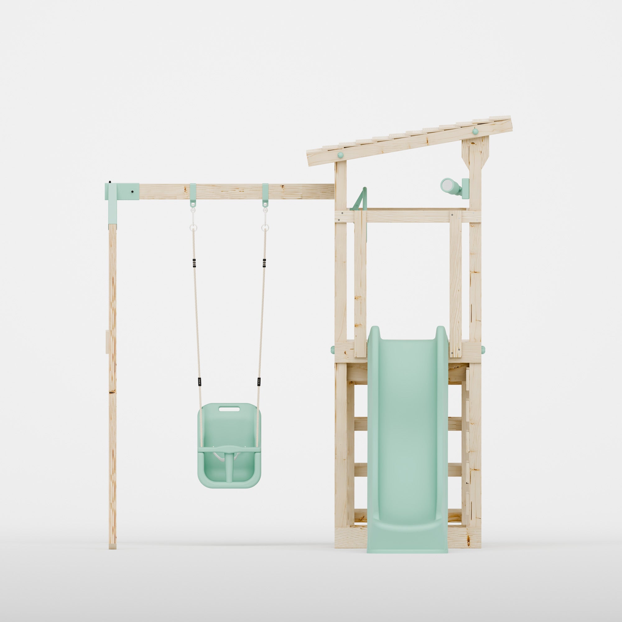 Climbing Frame With Single Baby Swing - Willow Way II