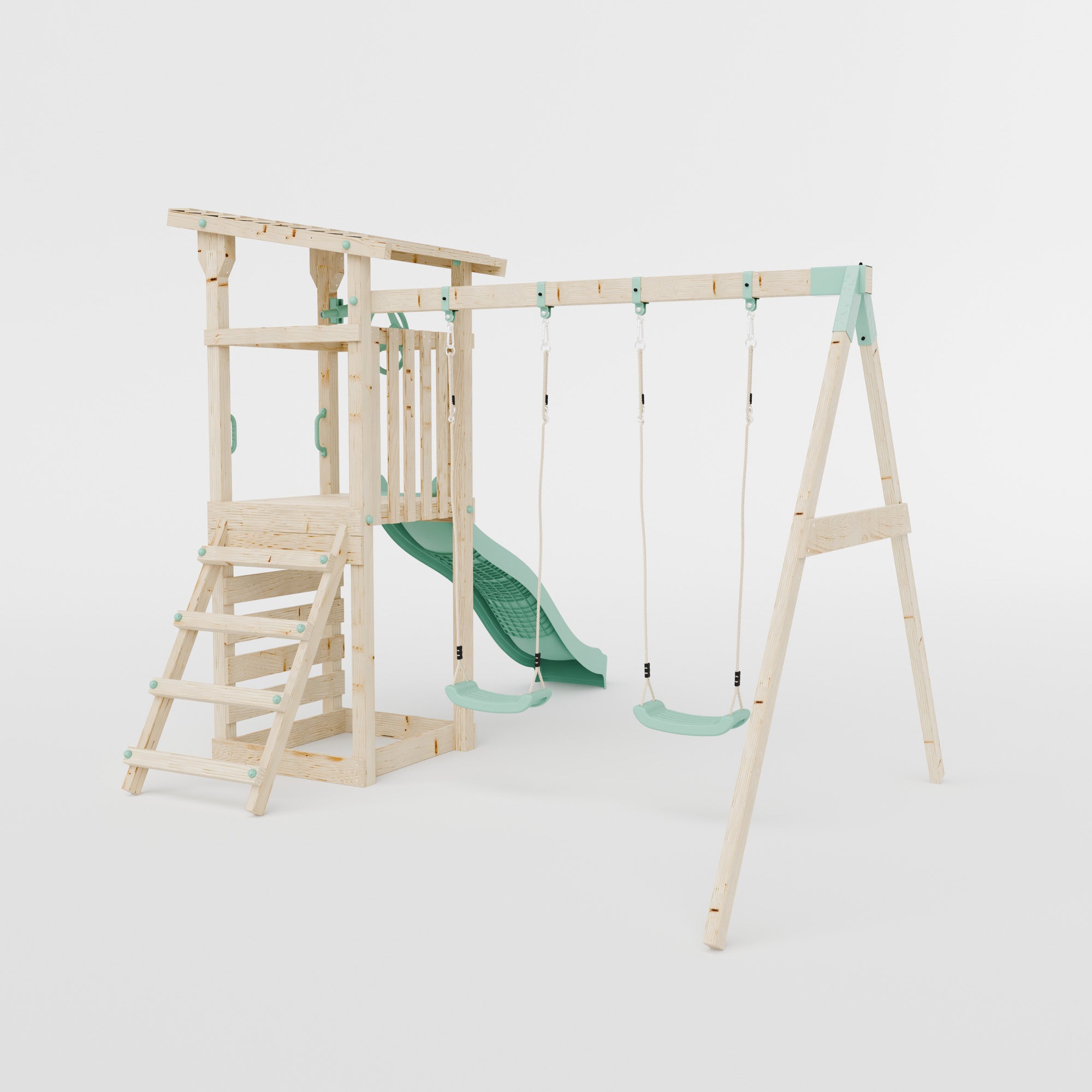 Climbing Frame With Double Swing - Willow Way III