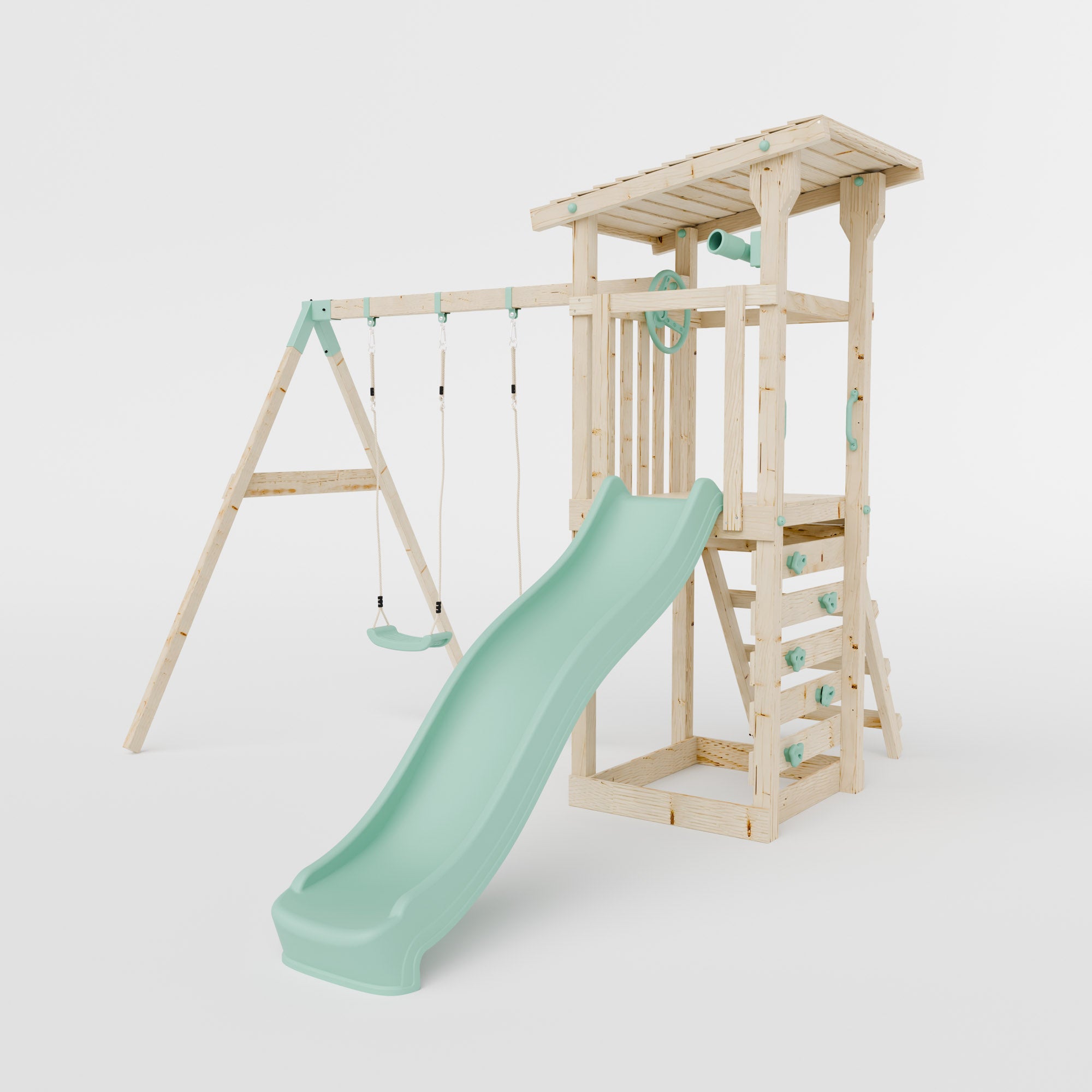 Climbing Frame With Double Swing - Willow Way III
