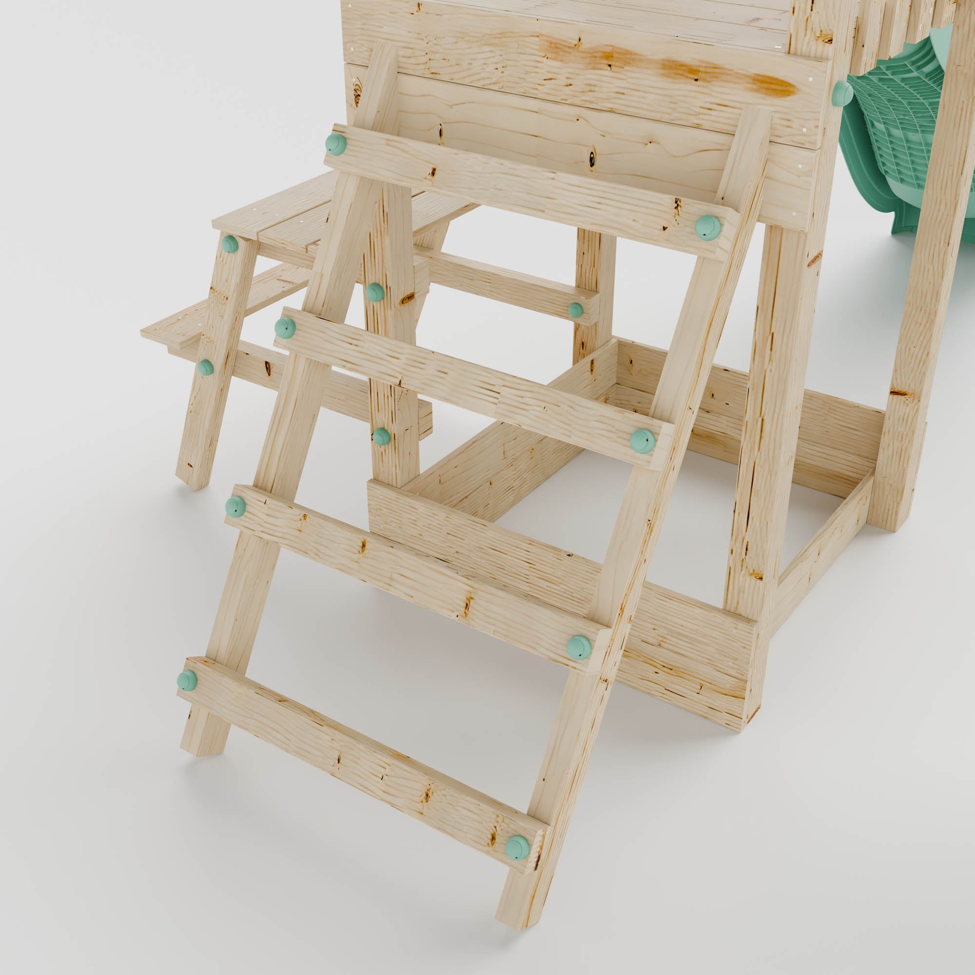 Climbing Frame With Single Swing & Picnic Table - Ivywood Retreat I