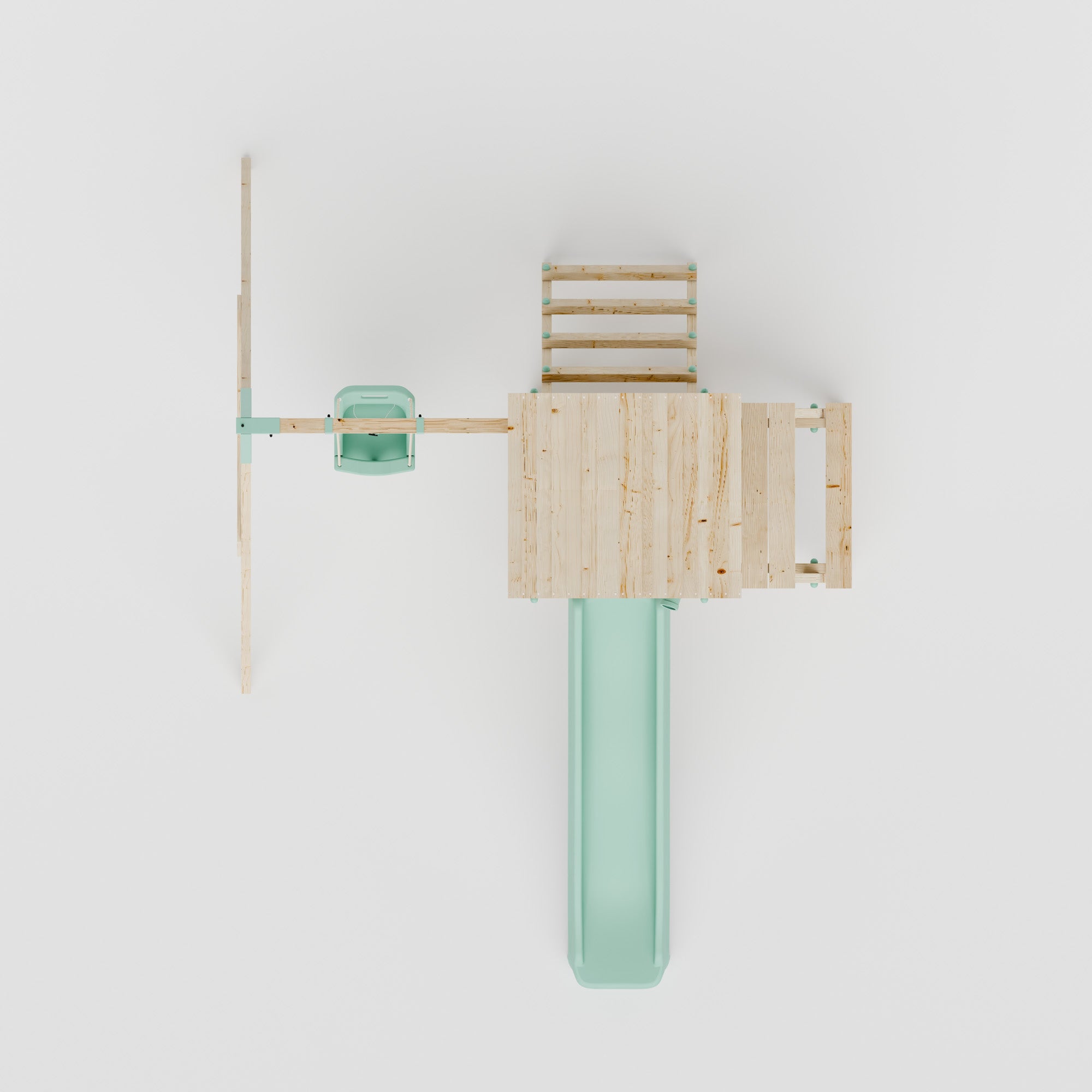 Climbing Frame With Single Swing & Picnic Table - Ivywood Retreat I