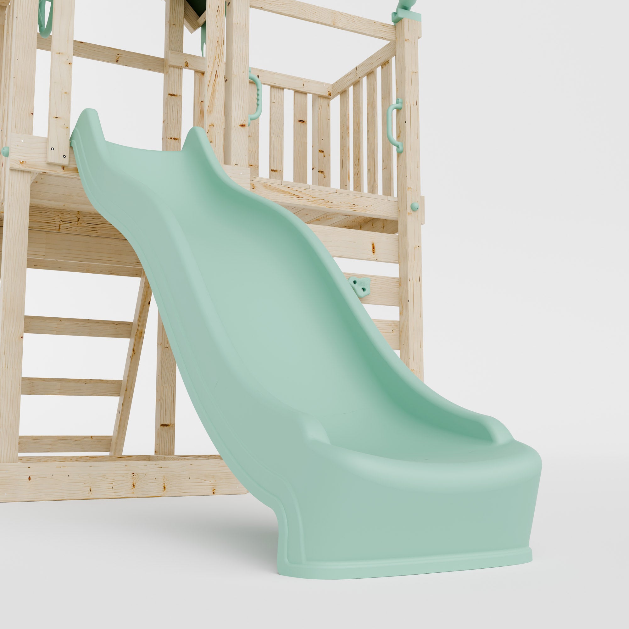 Extended Climbing Frame With Single Swing - Whispering Woods I