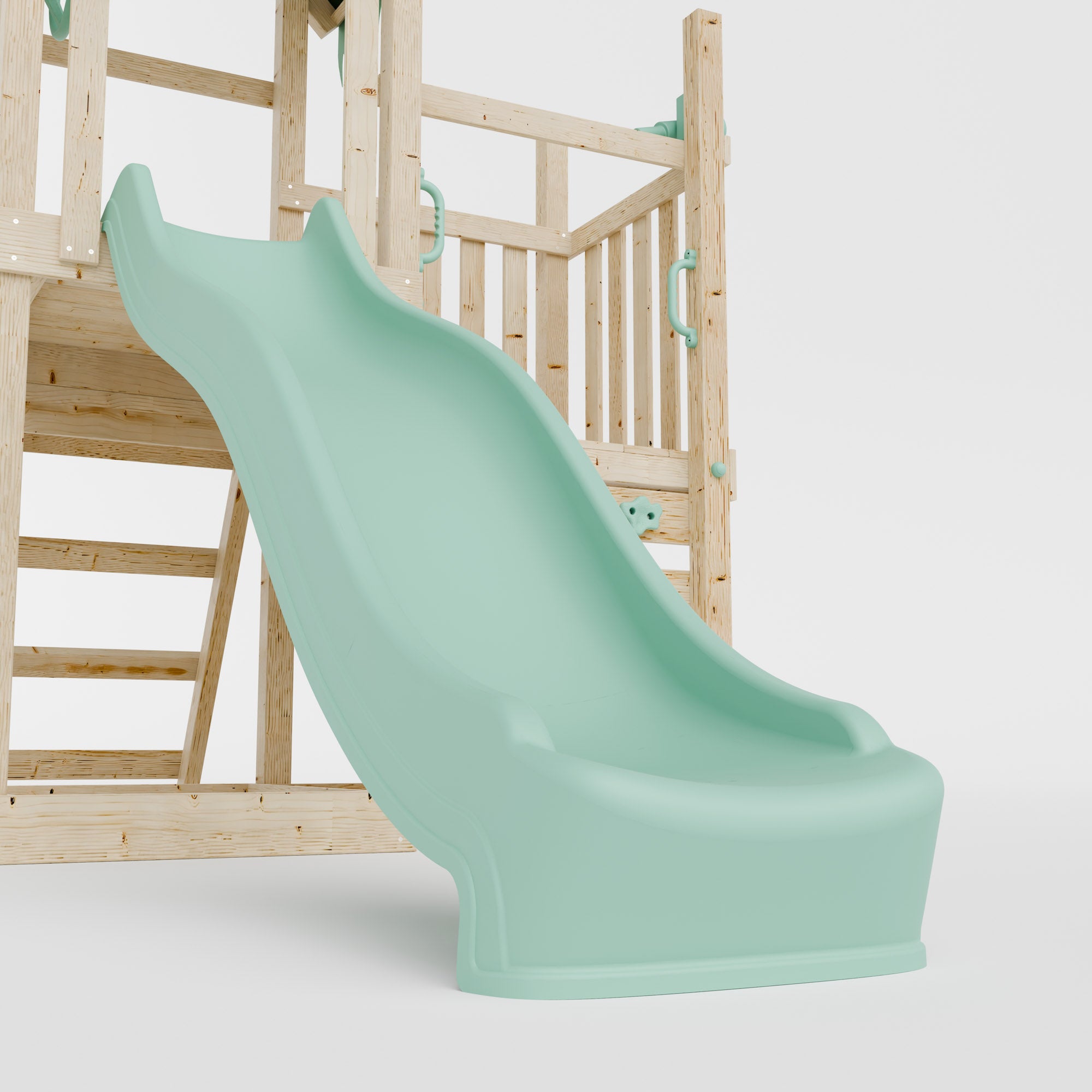 Climbing Frame & Step Up With Single Swing - Redwood Rise I