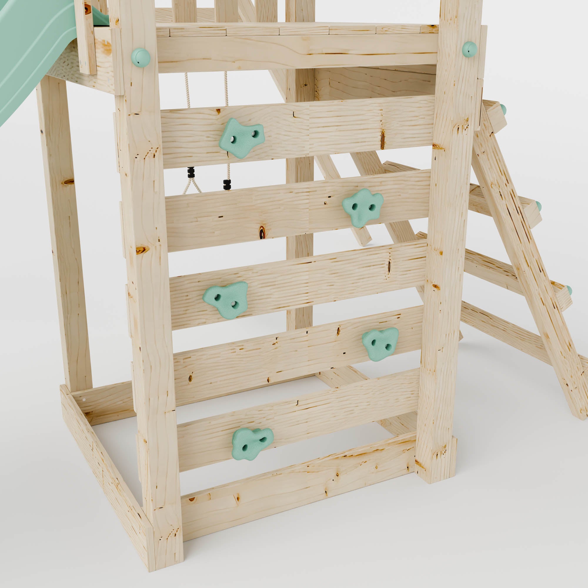 Climbing Frame With Single Swing - Eldertree Forest I