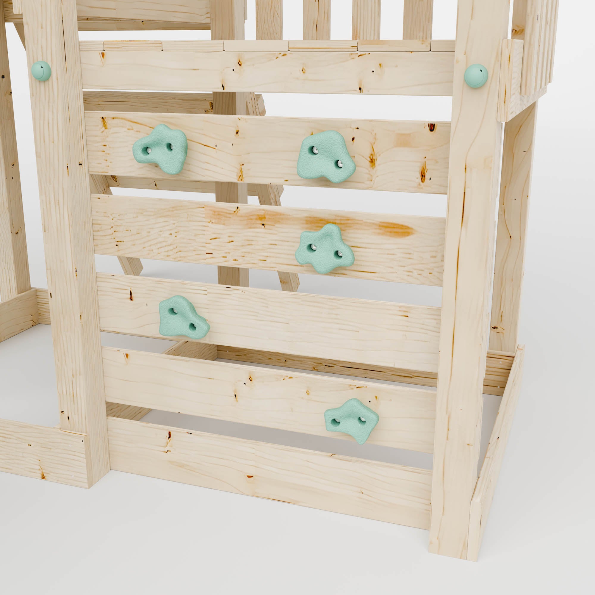 Climbing Frame With Step Up & Single Swing - Willow Way IV