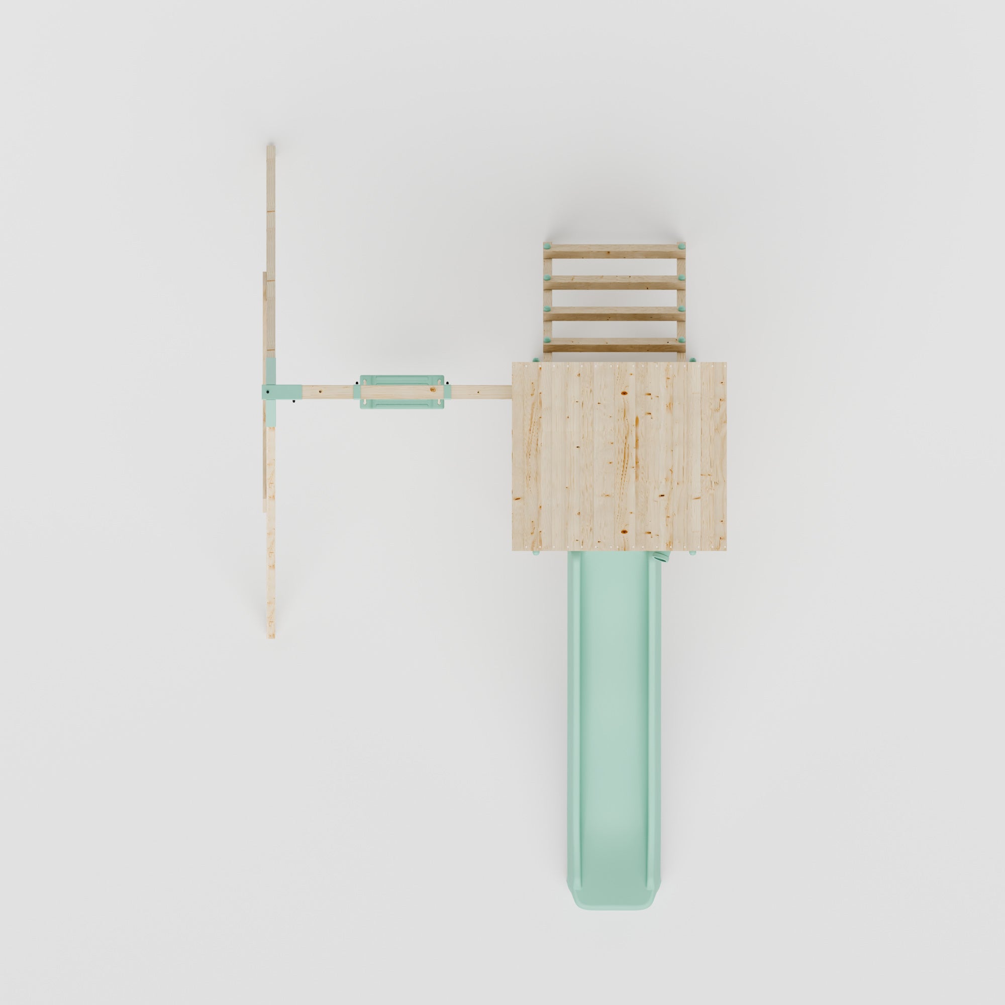 Climbing Frame With Single Swing - Bramblewick Forest I