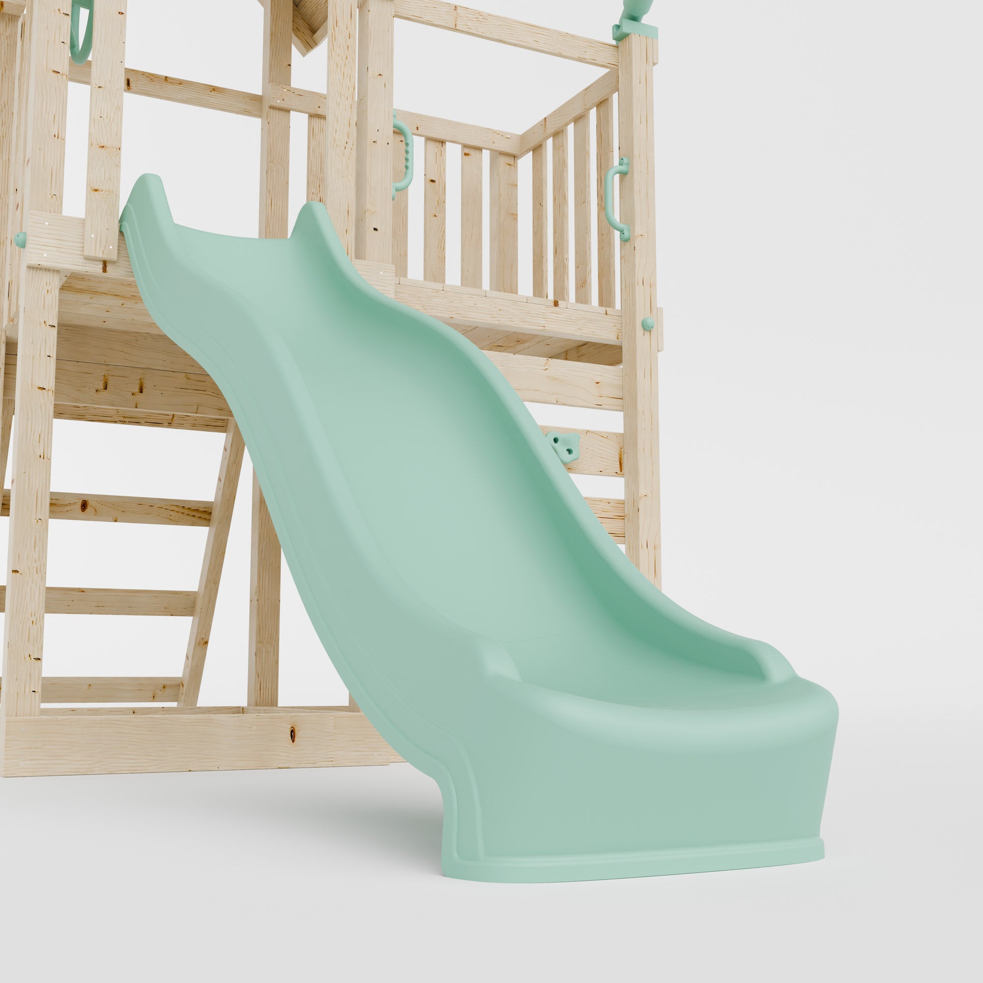 Climbing Frame With Extension & Double Swing - Thristlethorne Trail IV