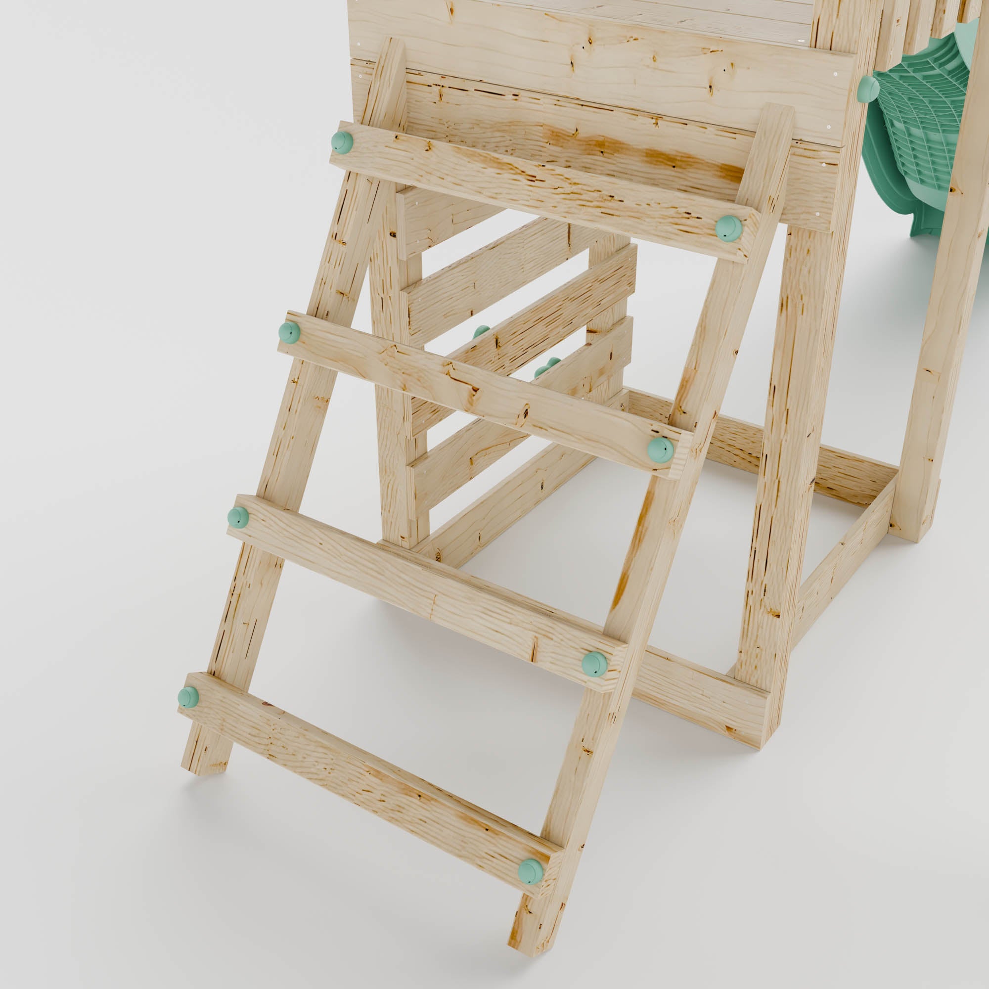 Climbing Frame With Single Swing - Enchanted Grove I