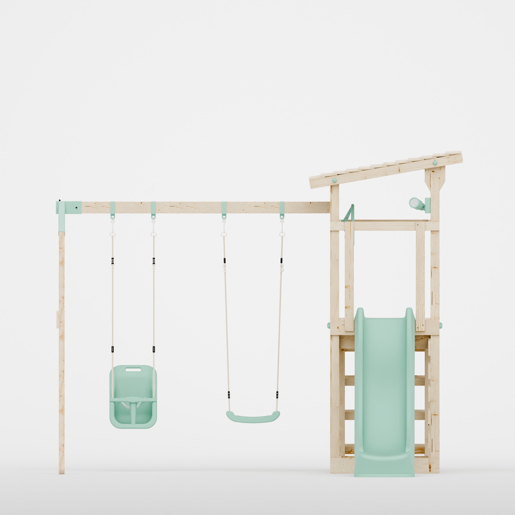 Climbing Frame with Double Swing - Willow Way VIII