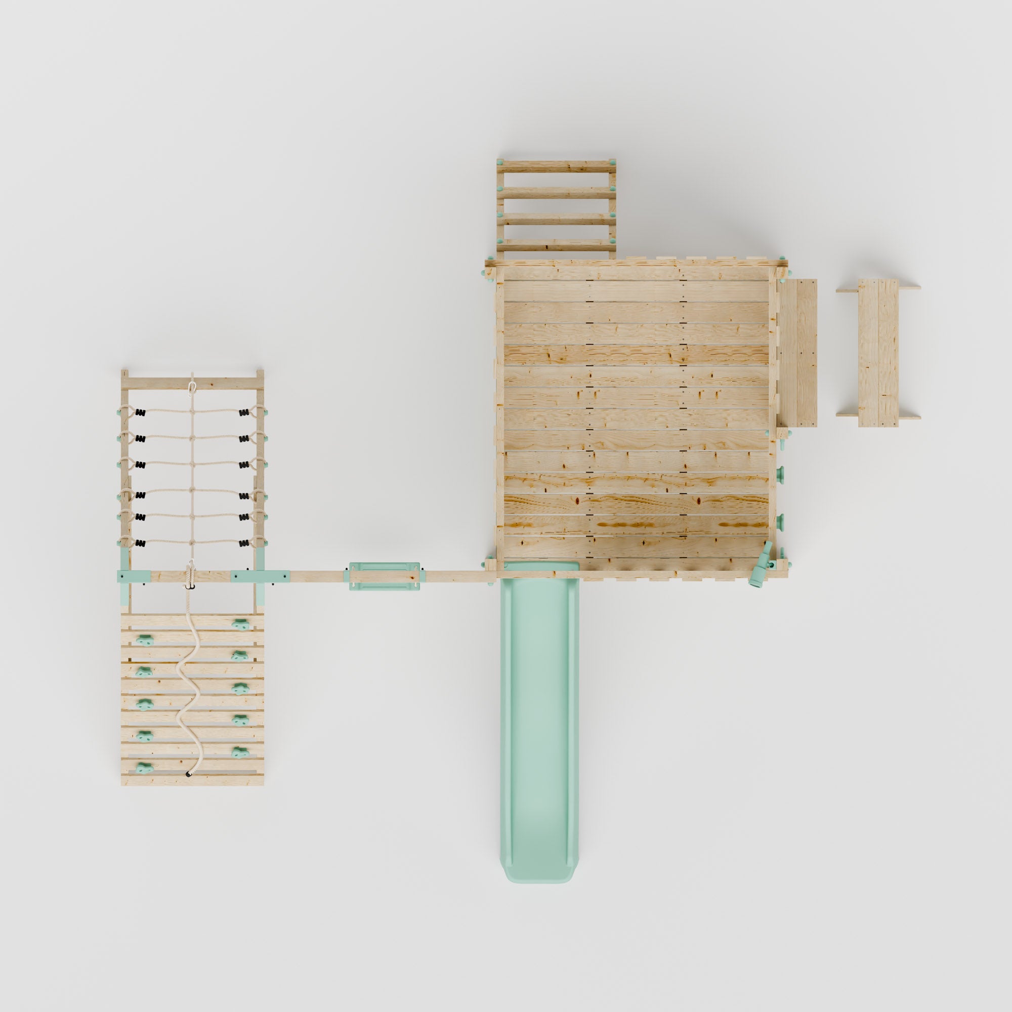 LittleSummit Tower with Swing & Climbing Wall