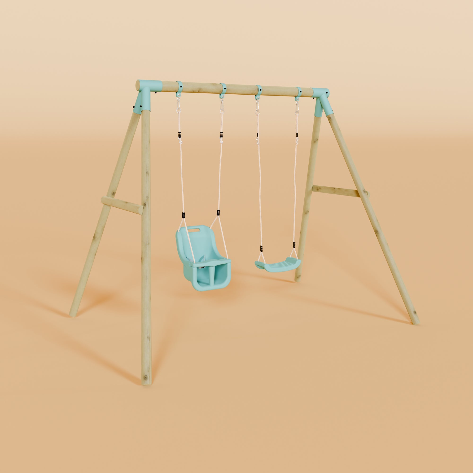 Double Swing Set with Baby Swing - Wildwood