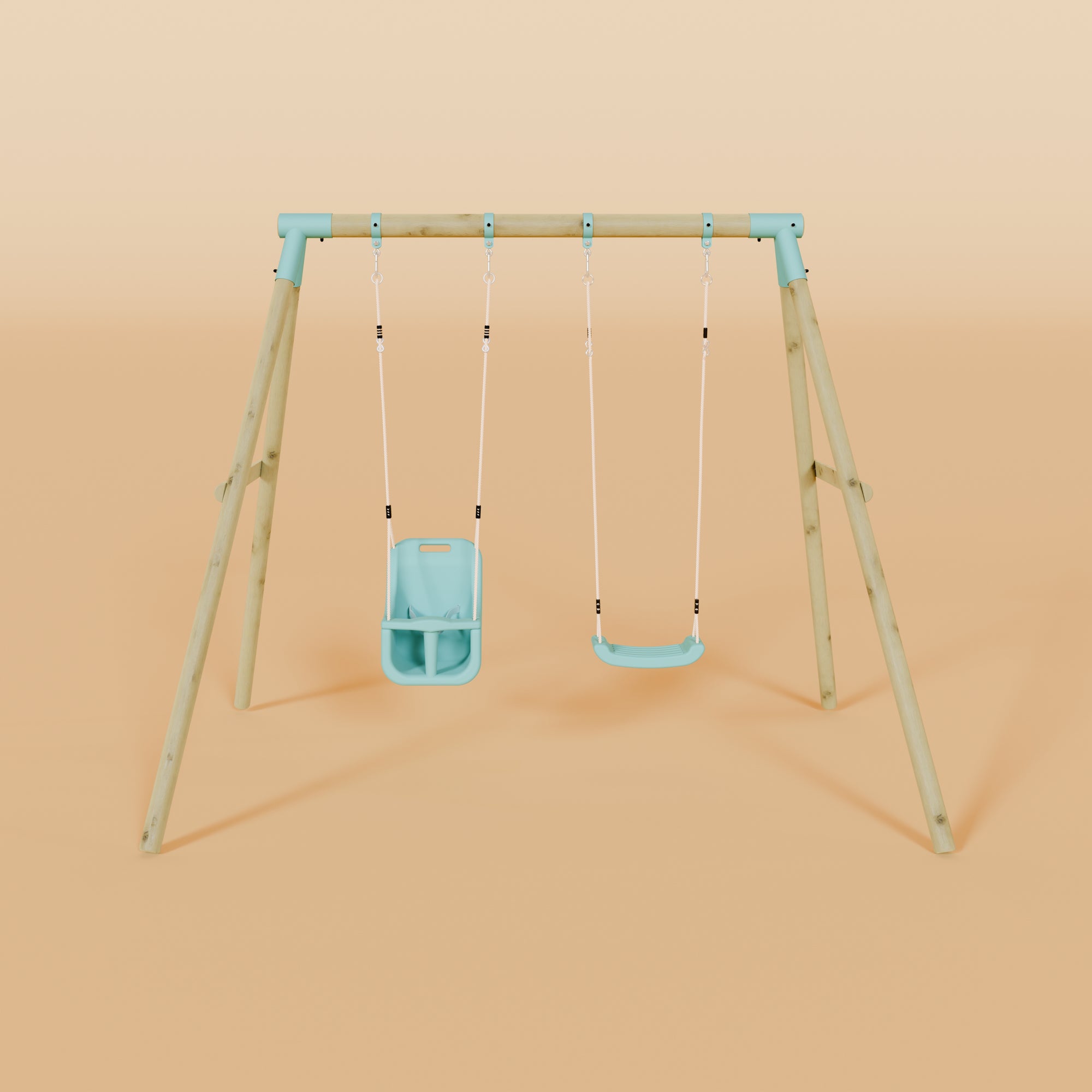 Double Swing Set with Baby Swing - Wildwood