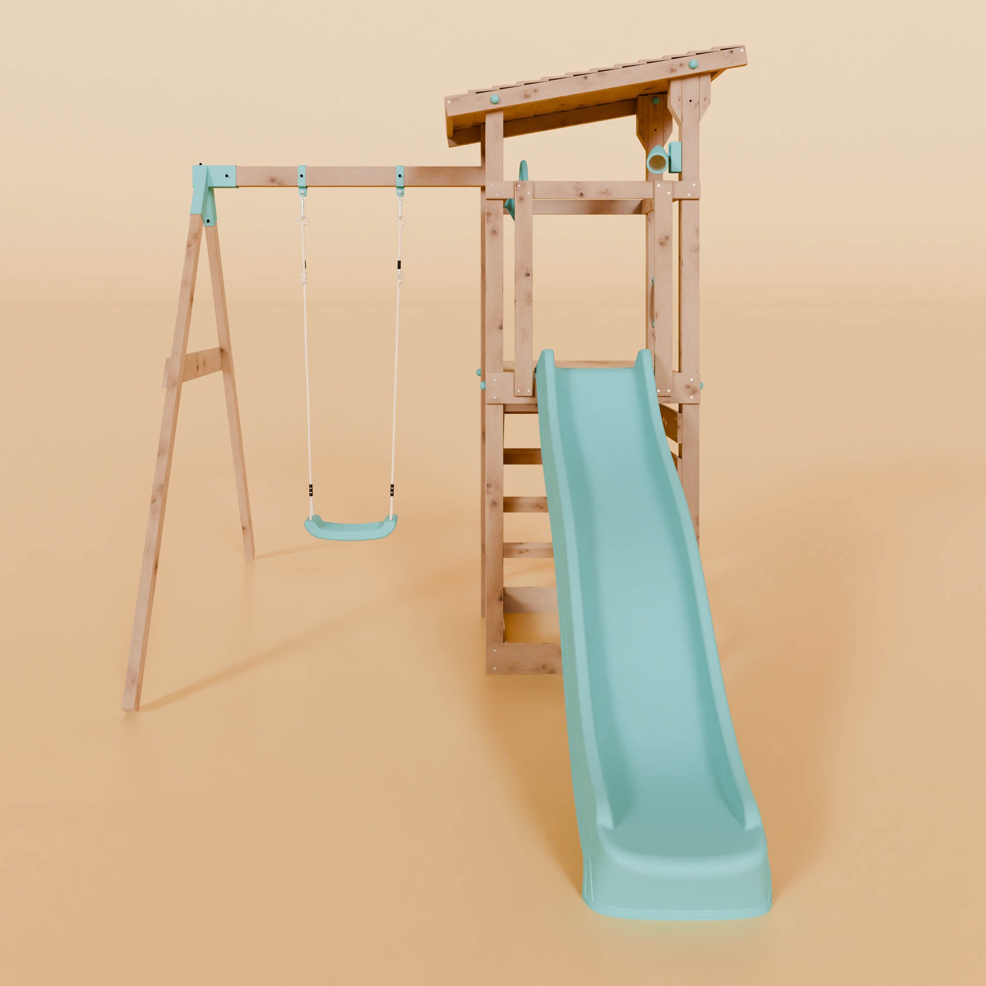 Climbing Frame With Single Swing - Willow Way