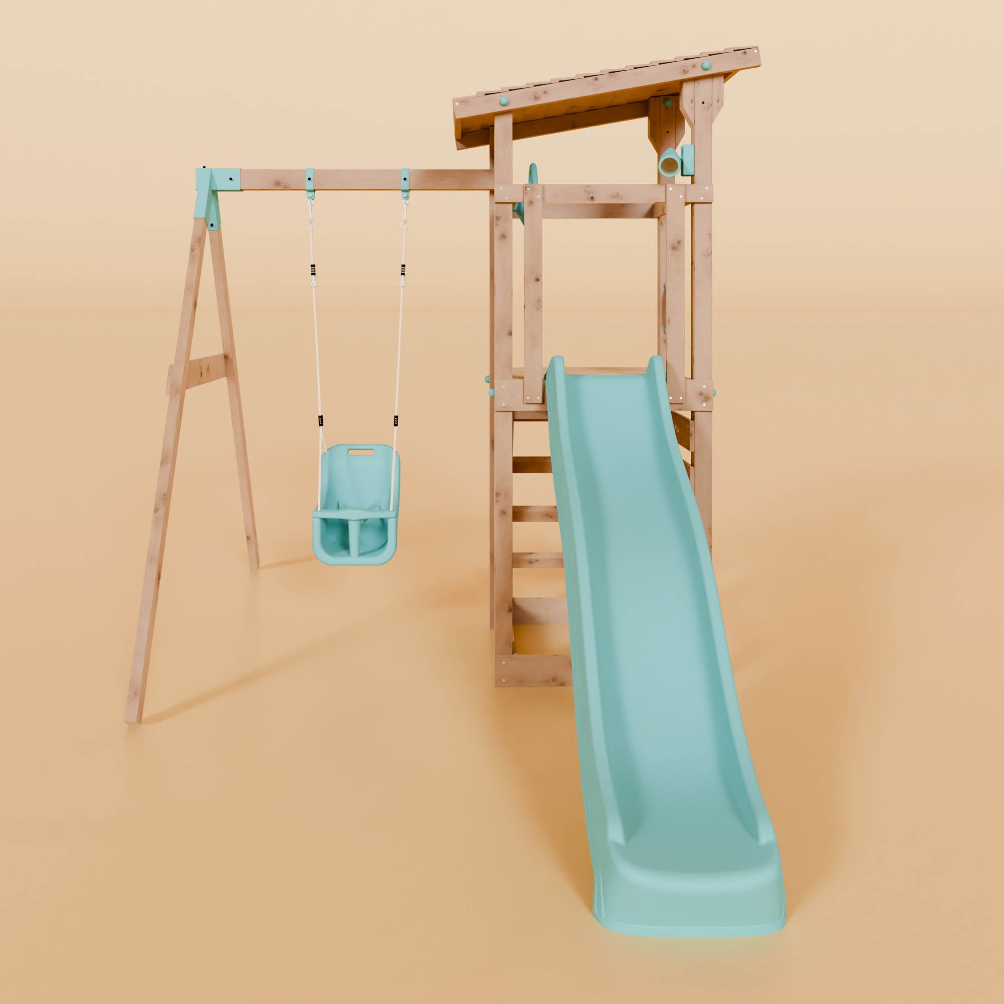 Climbing Frame With Single Swing - Willow Way
