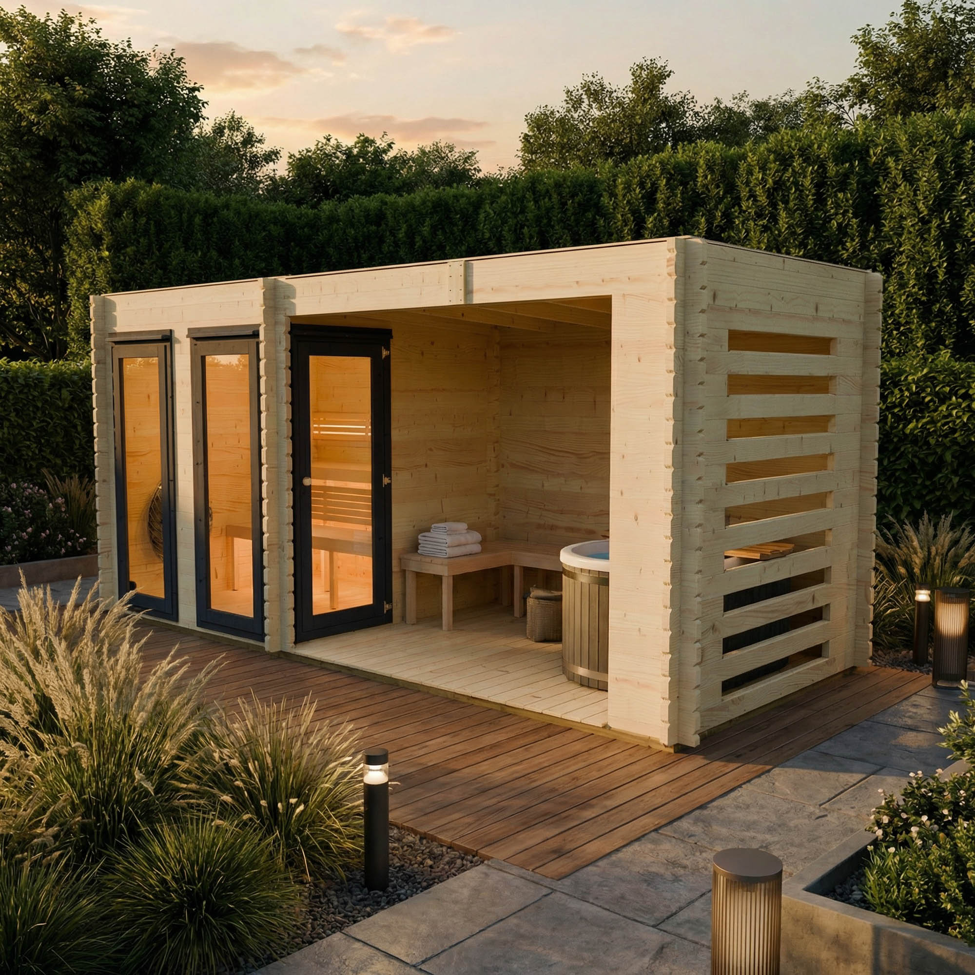 Novi Outdoor Sauna With Large Veranda