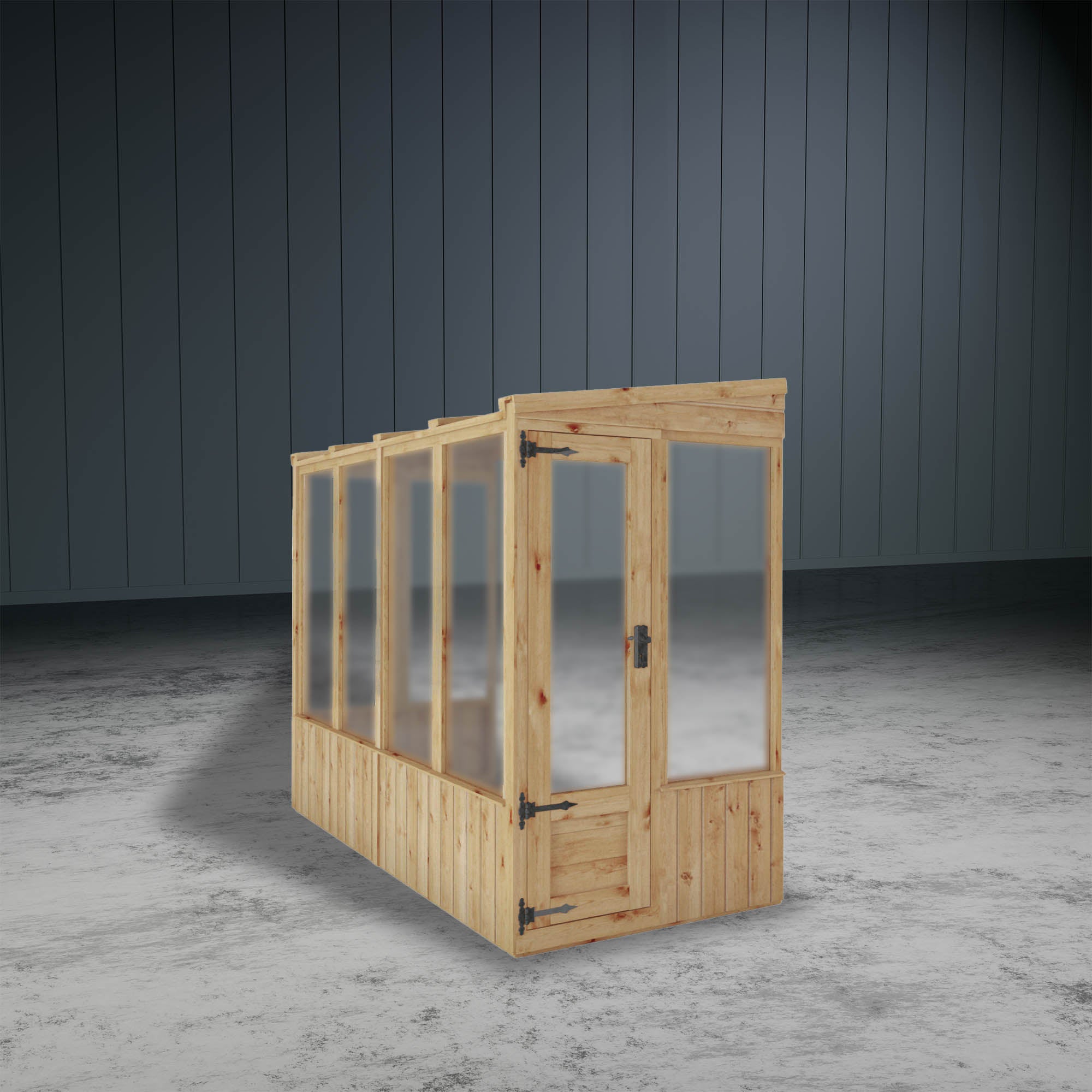 Woodsman Pent Lean-To Wooden Greenhouse