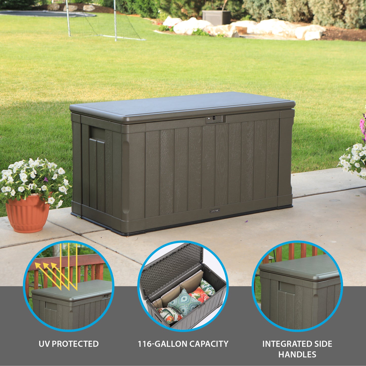 Lifetime Outdoor Storage Deck Box - 430L