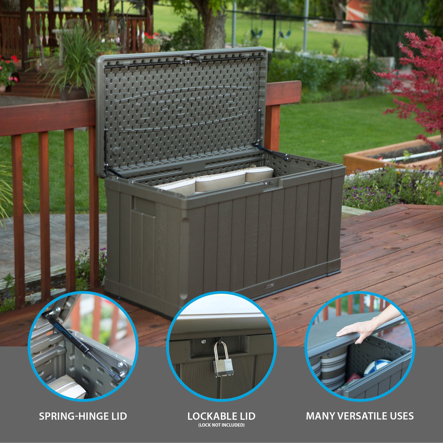 Lifetime Outdoor Storage Deck Box - 430L