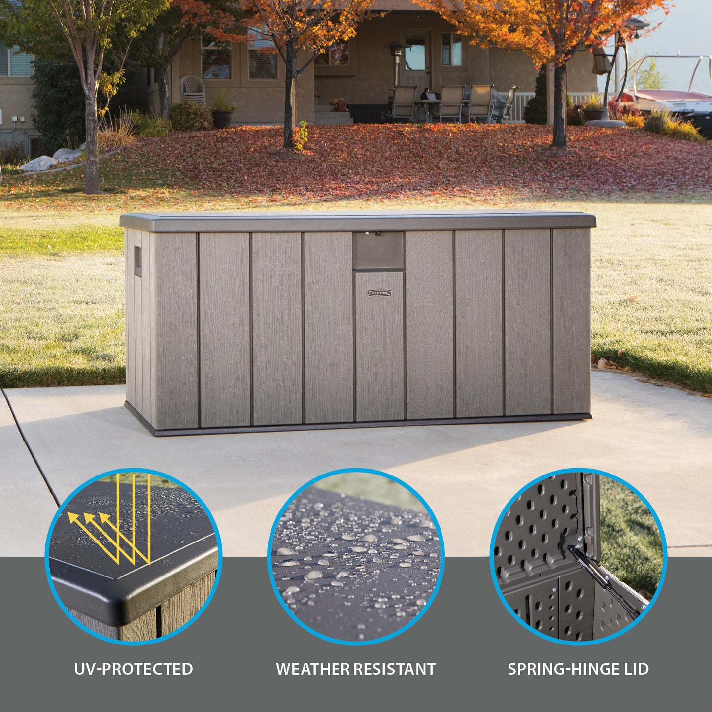 Lifetime Outdoor Storage Deck Box - 680L