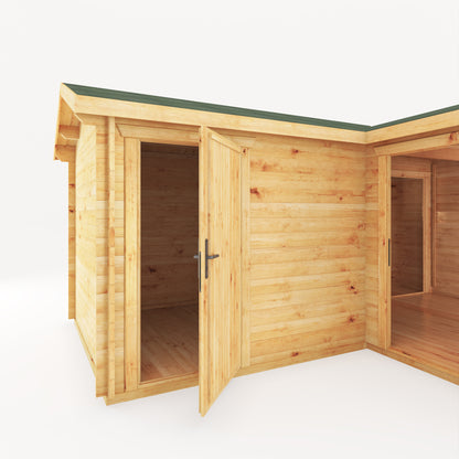 6 x 6m Redwing Premium Log Cabin