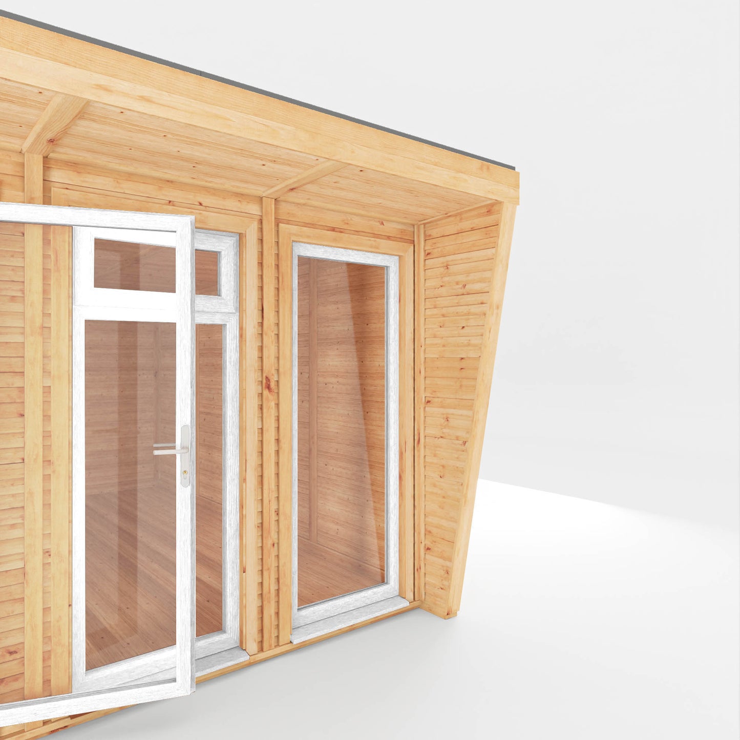 The Harlow 6m x 4m Premium Insulated Garden Room with White UPVC