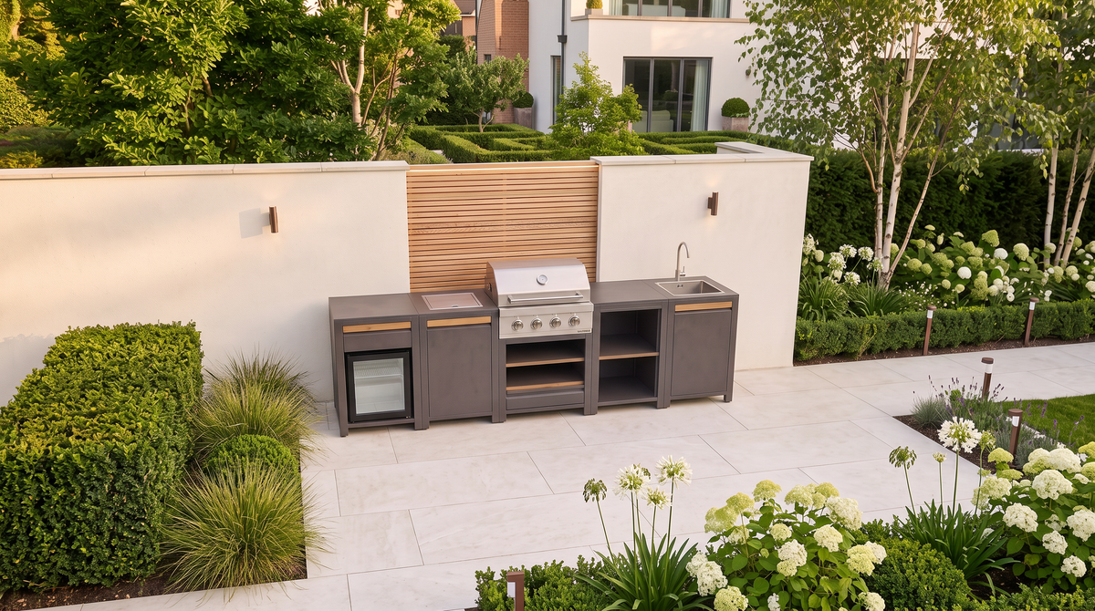 Urban Large Outdoor Kitchen from above
