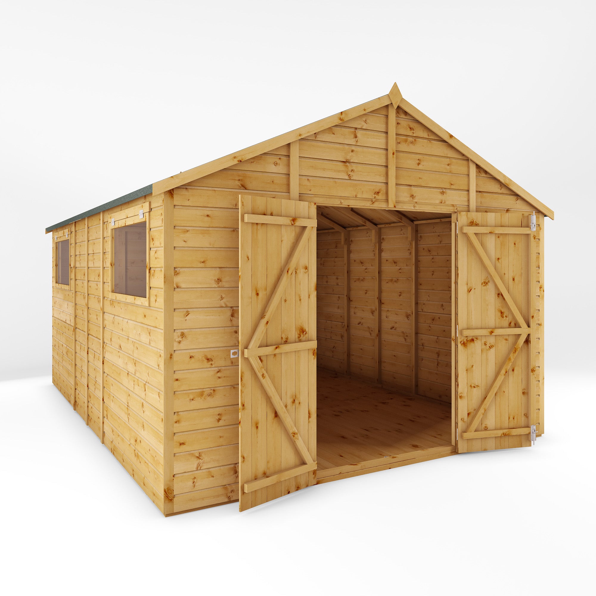 Refurbished 14 x 10 Premium Shiplap Apex Workshop