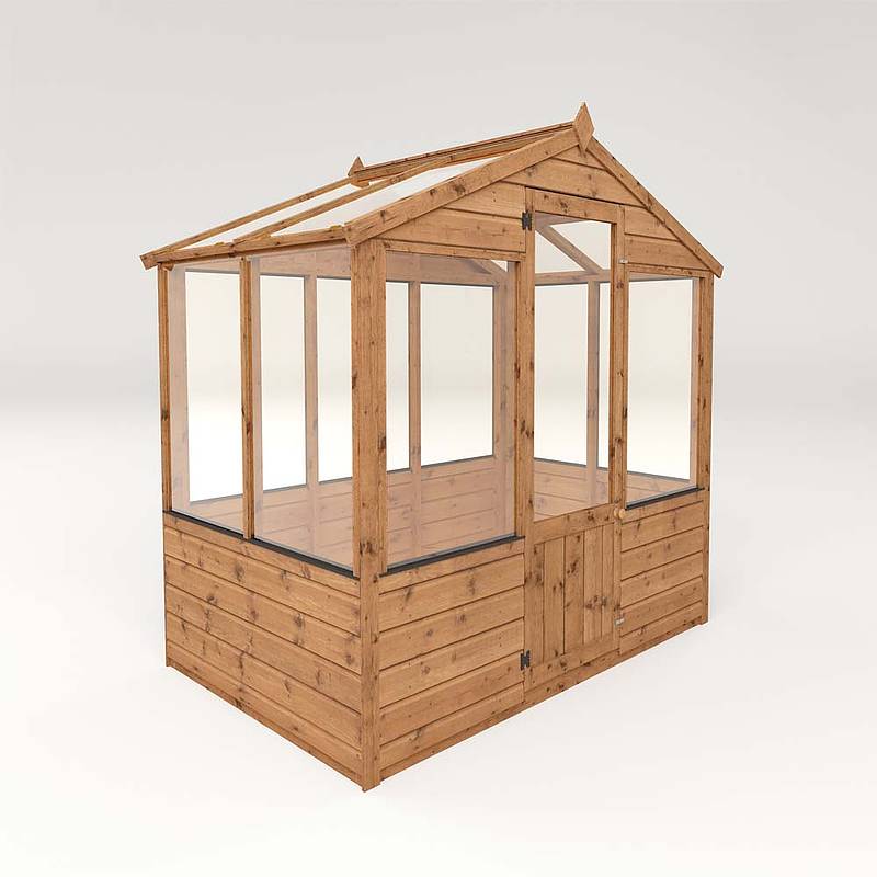 6 x 4 Evesham Wooden Greenhouse