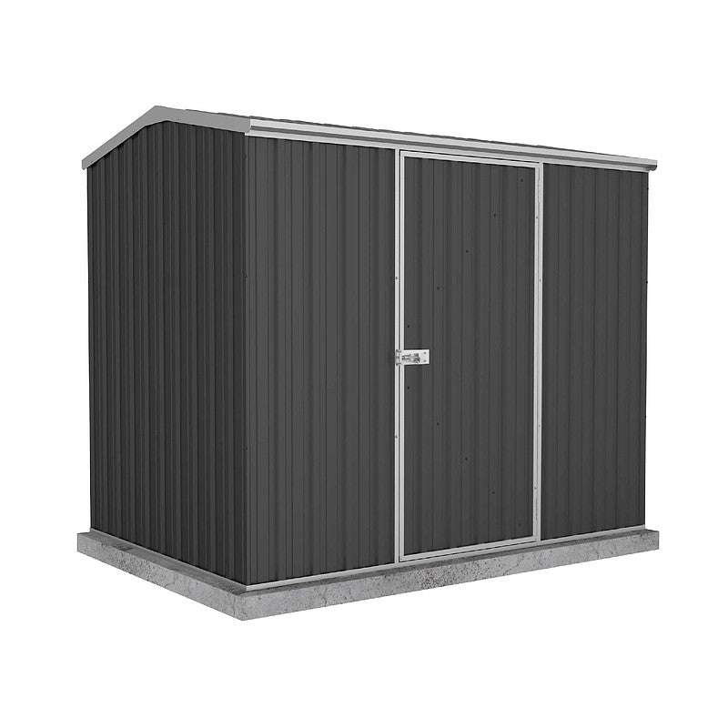 Absco Premier 7' 5 x 5 Dark Grey Reverse Apex Metal Shed