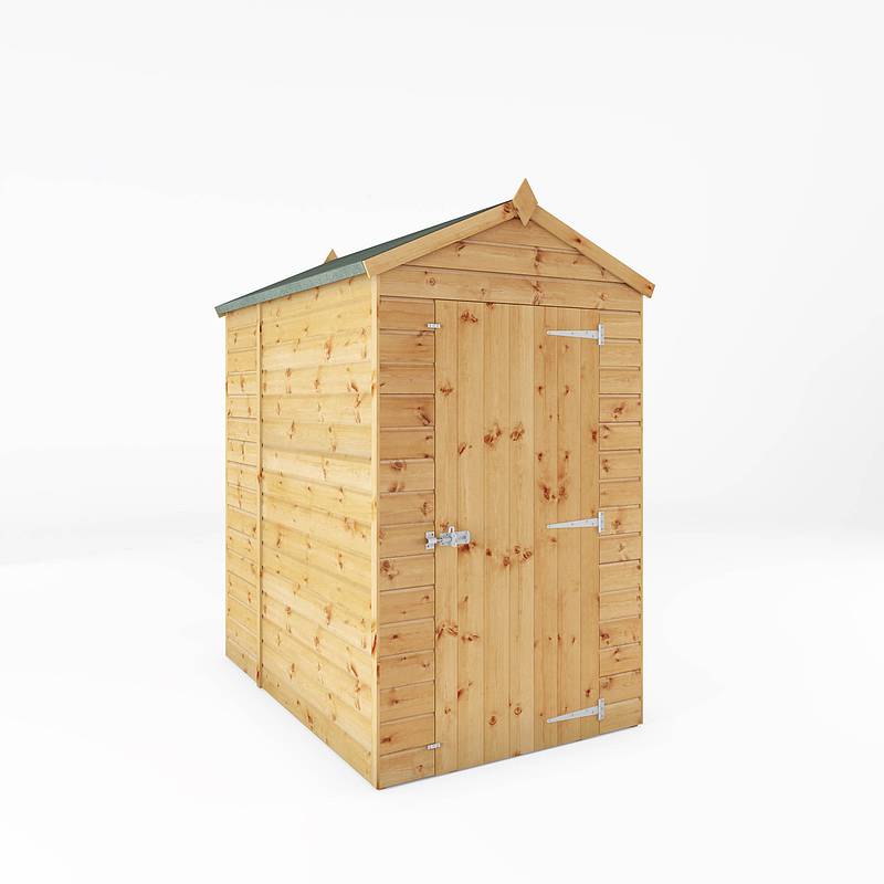 Refurbished 6 x 4 Shiplap Apex Windowless Wooden Shed