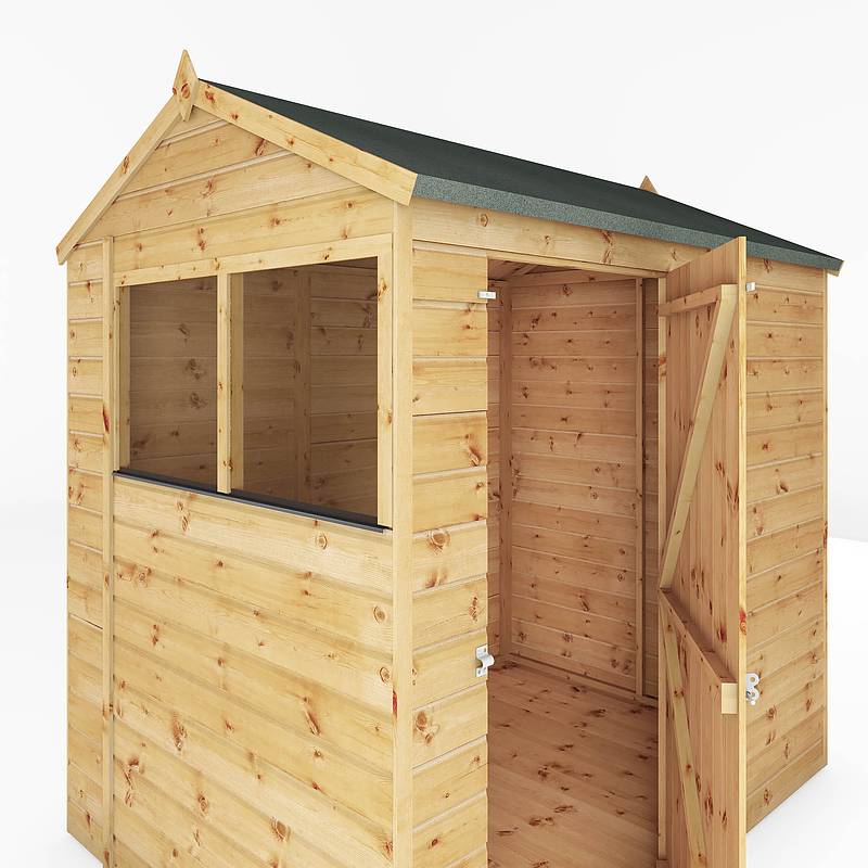 7 x 5 Shiplap Reverse Apex Wooden Shed