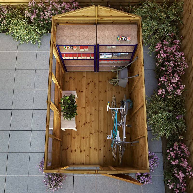 Refurbished 10 x 6 Shiplap Apex Wooden Shed