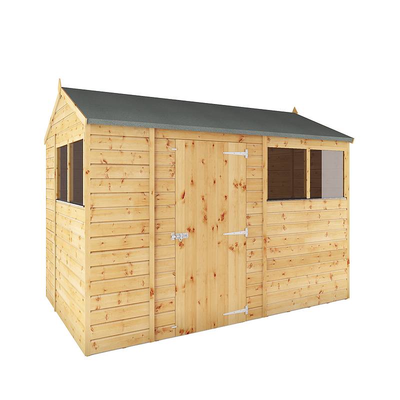 10 x 6 Shiplap Reverse Apex Wooden Shed