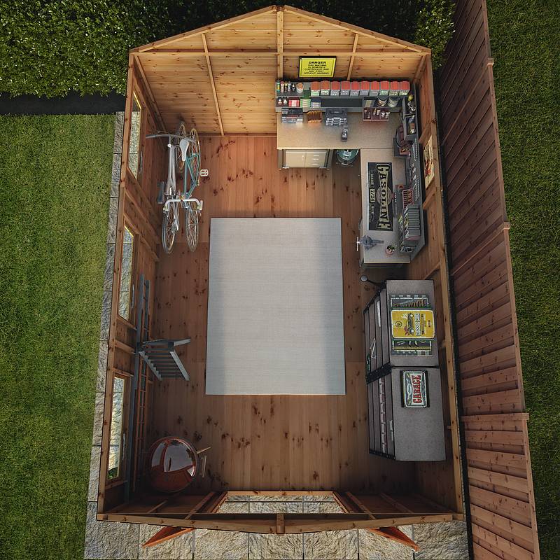 Refurbished 15 x 10 Premium Shiplap Apex Workshop