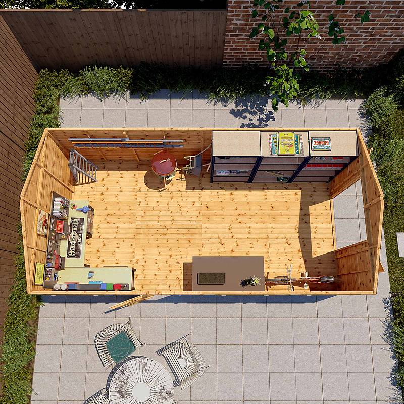 Refurbished Pressure Treated 20 x 10 Premium Shiplap Apex Workshop