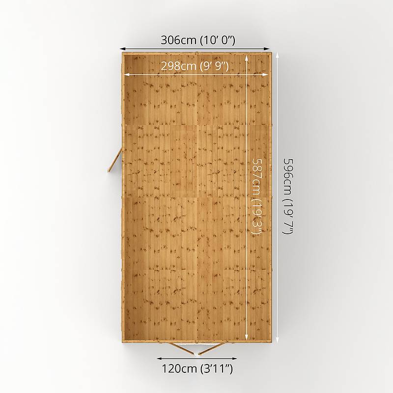 Refurbished Pressure Treated 20 x 10 Premium Shiplap Apex Workshop