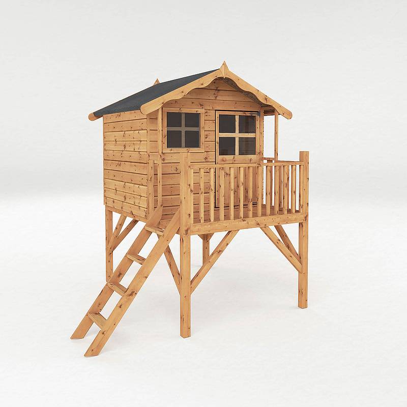 Poppy Tower Wooden Playhouse – Waltons