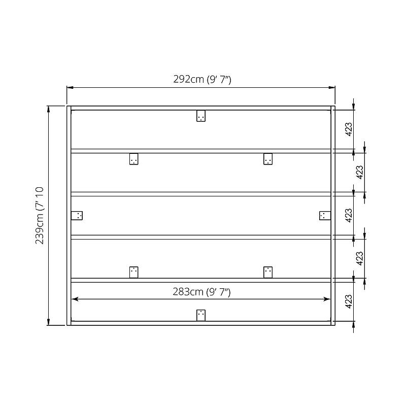 10' x 8' Waltons Helios Portabase