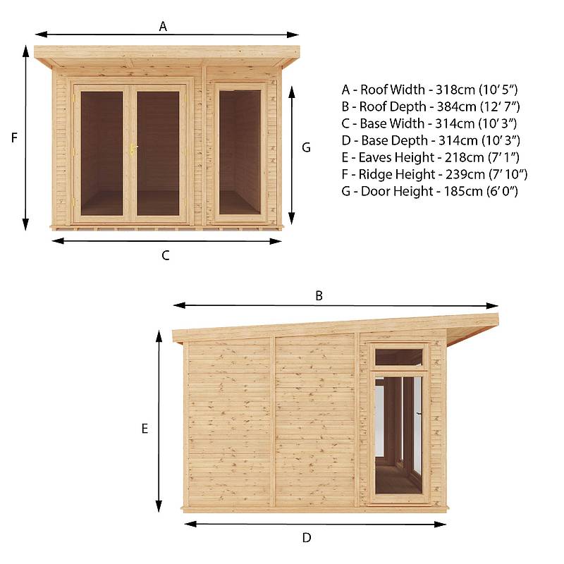 3m x 3m Insulated Garden Room