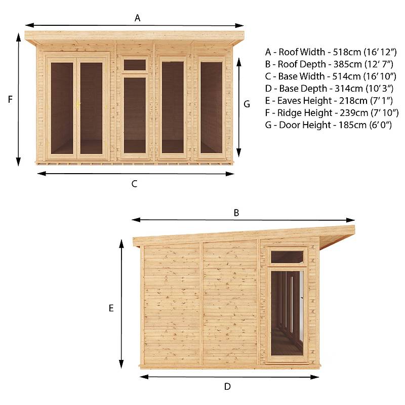 5 x 3m Insulated Garden Room