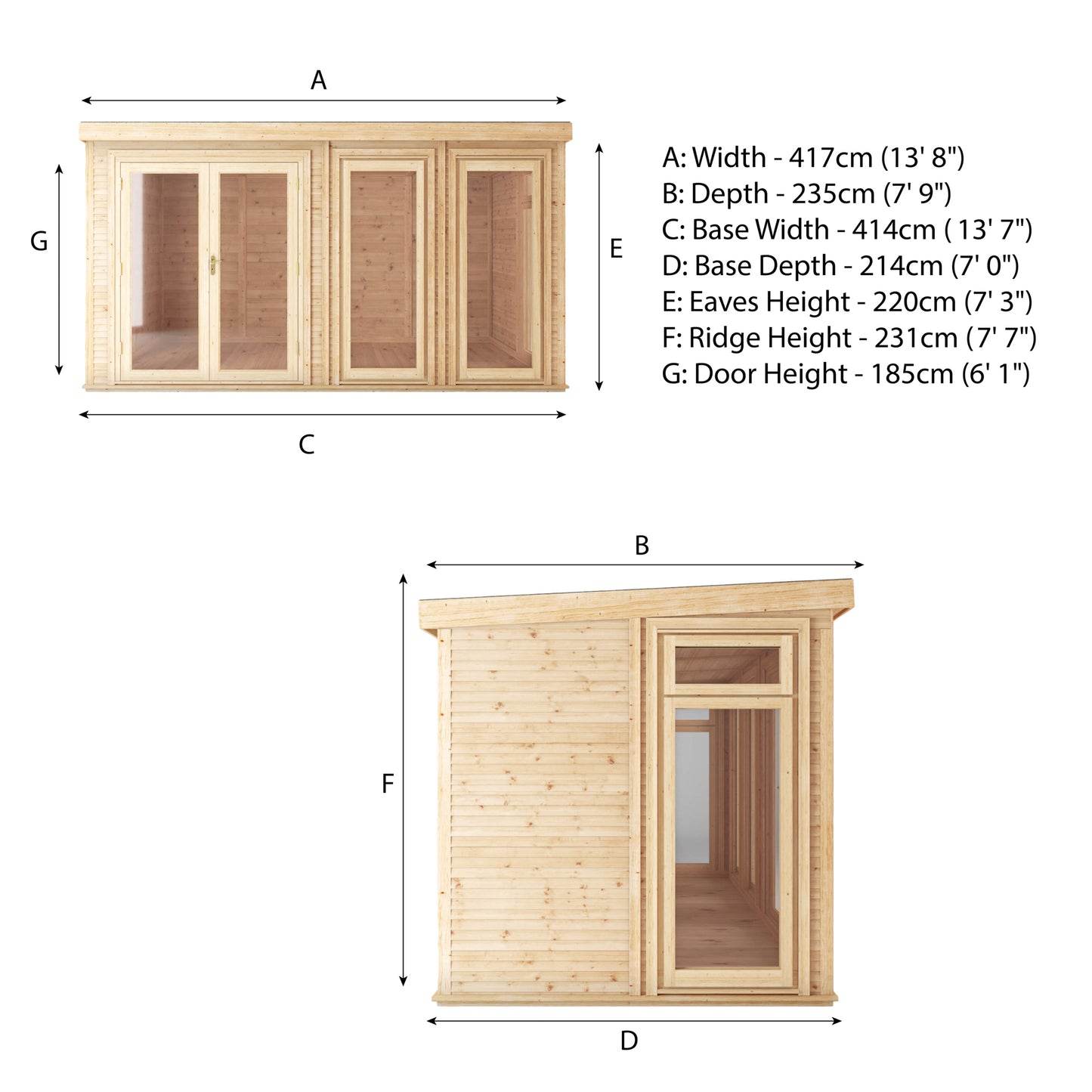 4 x 2m DIY Insulated Garden Room