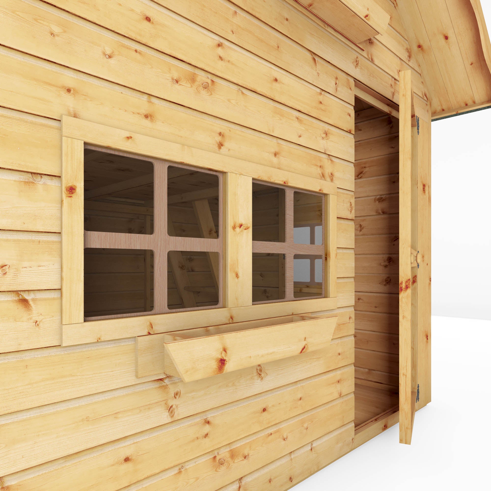 7 x 5 Double Storey Swiss Cottage Playhouse