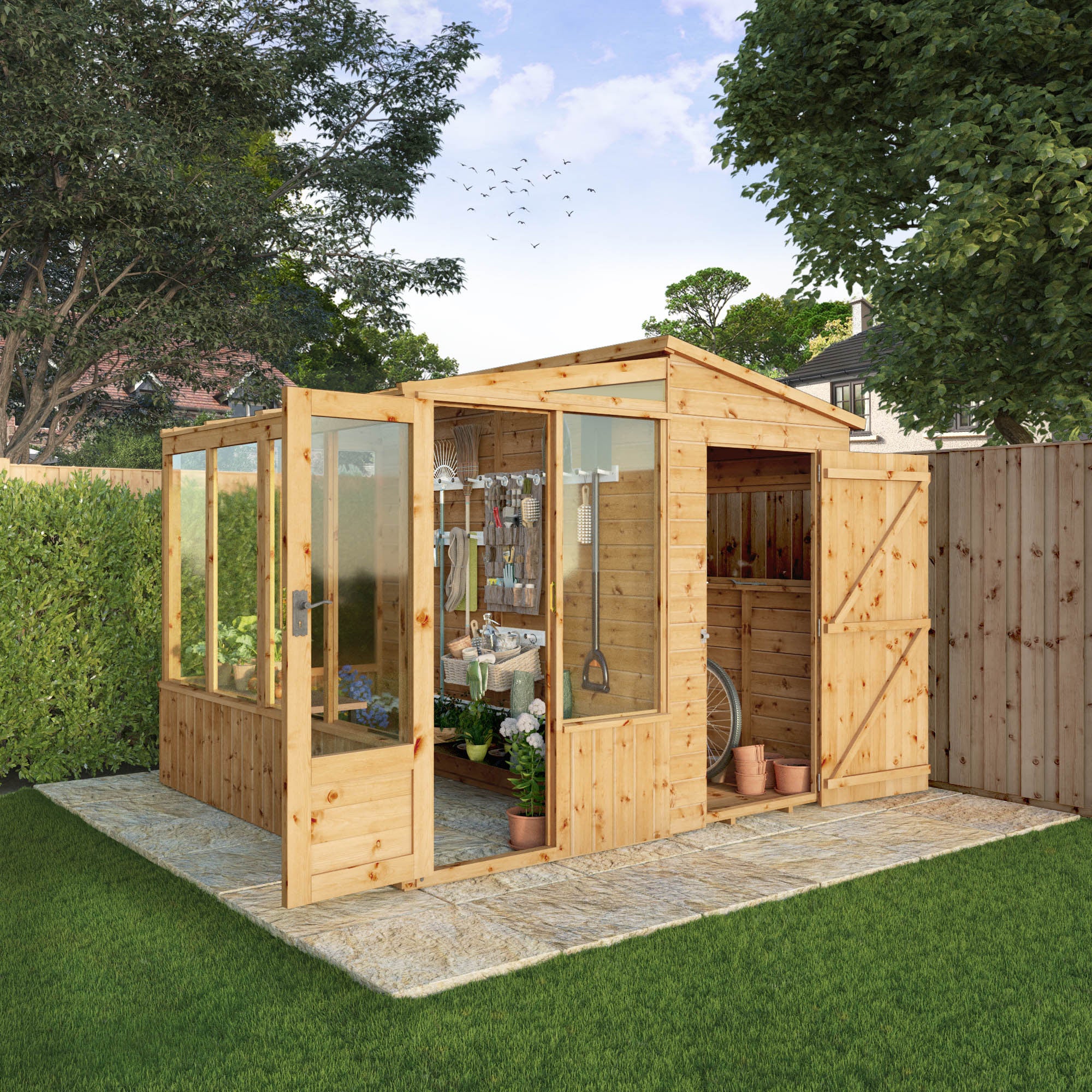 8x8 wood shed sales kit