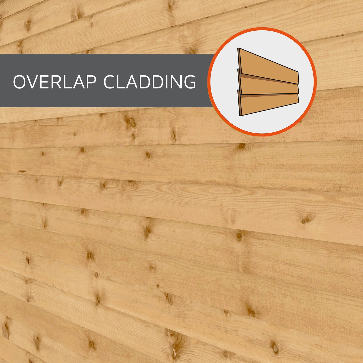 8 x 6 Value Overlap Single Door Apex Wooden Shed