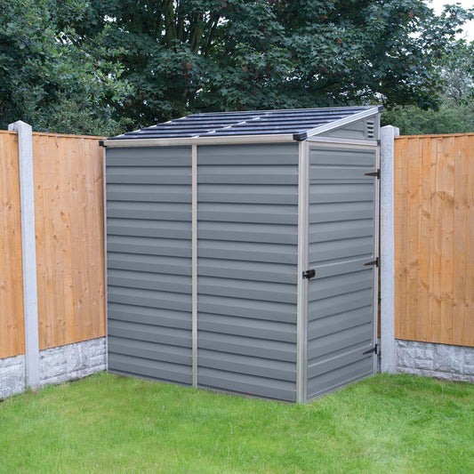 Canopia by Palram 6 x 4 Skylight Pent Shed - Grey