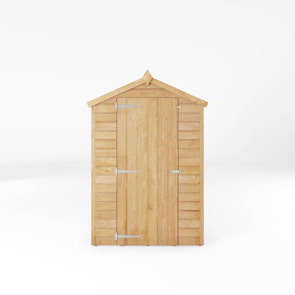 6 x 4 Overlap Single Door Apex Windowless Wooden Shed