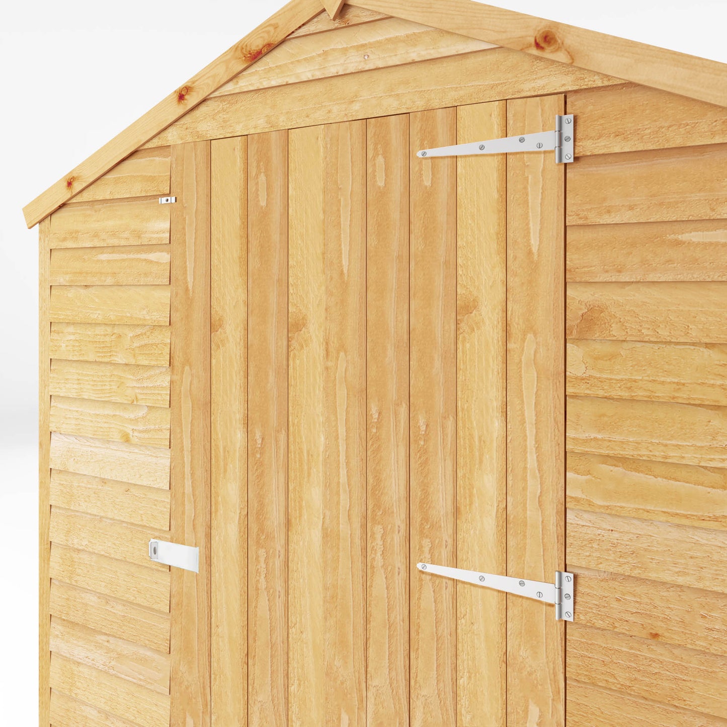 7 x 5 Overlap Single Door Apex Windowless Wooden Shed